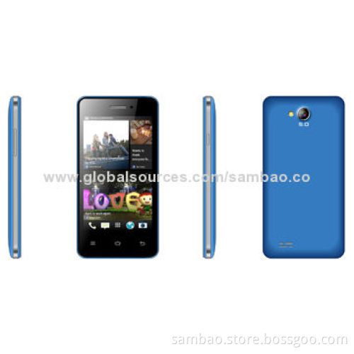 Smartphone, 4.0-inch WVGA 480x800p display, 1,650mAh battery